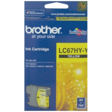 BROTHER INK CARTRIDGE LC 67 HY YELLOW AM