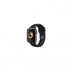 APPLE WATCH SERIES 3 GPS 38MM SPACE GREY ALUMINIUM CASE WITH BLACK SPORT BAND [MTF02ID/A]