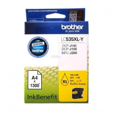 BROTHER INK CARTRIDGE LC 535 XL YELLOW  U/DCP-J100,J100.MFC-J200