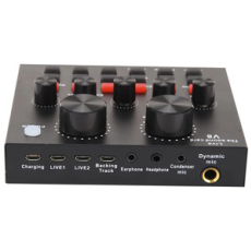 V8 AUDIO CONDENSOR MICROPHONE LIVE SOUND CARD HEADSET USB MIKROFON WEB