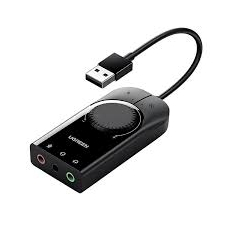 UGREEN SOUND CARD EXTERNAL STEREO SOUND AUDIO ADAPTER
