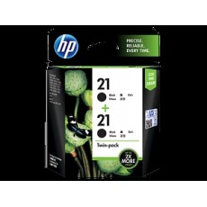 HP INK BLACK 21 TWIN PACK [CC627AA]