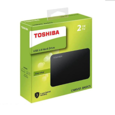 TOSHIBA Canvio Basic 3.0 Portable Hard Drive 2TB Black [HDTB420AK3AA]