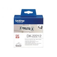 BROTHER TAPE LABEL CONTINUOUS BLACK ON WHITE DK-22212 [DK-22212]