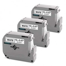 TAPE LABEL BLACK ON WHITE M-K231 [M-K231]